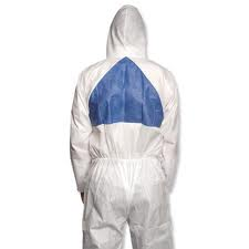 Cat 3 Type 5/6 Asbestos Hooded Coverall - Microporous & SMS Material-Metec Cool