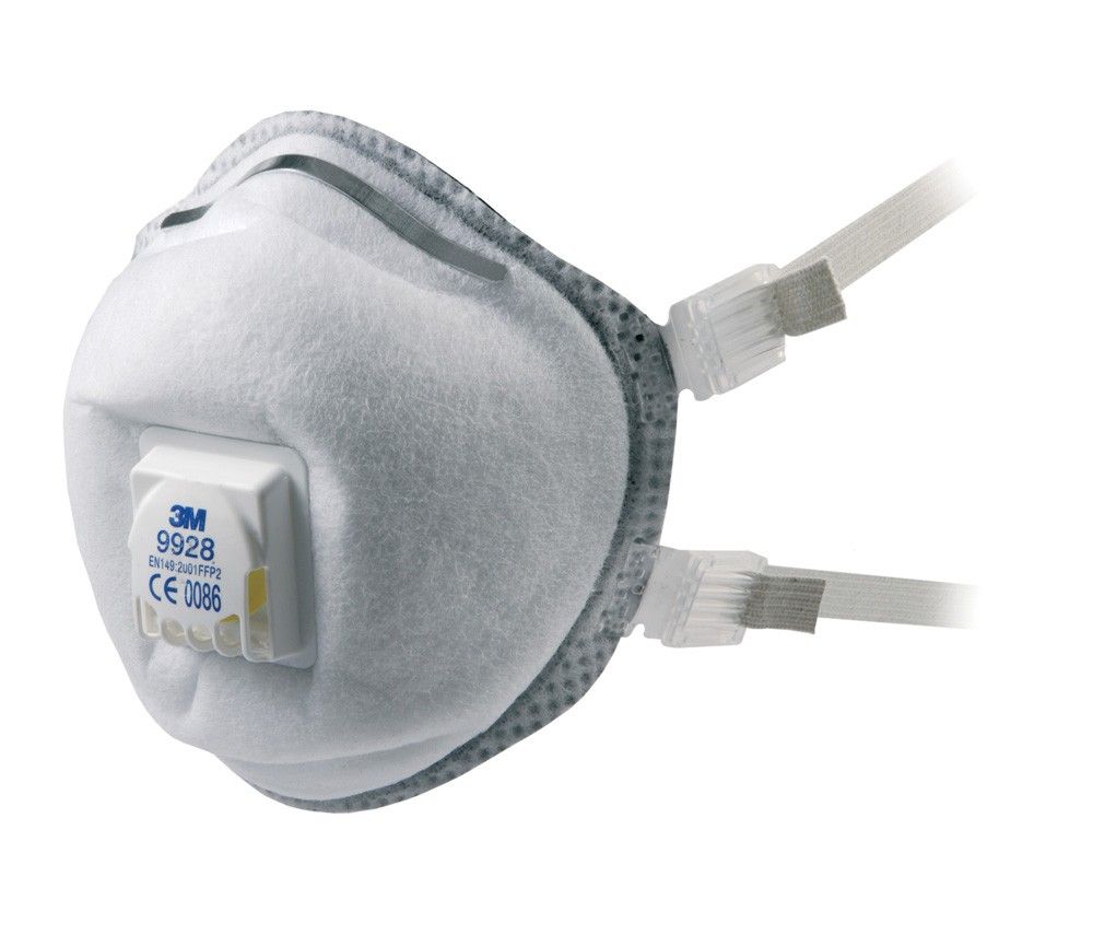 3M 9928 FFP2 Valved Soft Seal Welding Fume Respirator 10 Box