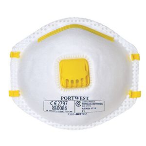 Portwest P101 Valved FFP1 Masks (10 Pack)
