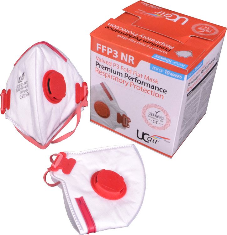 Buy Ultimate Valved Fold Flat Disposable FFP3 Masks