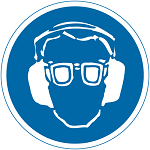 Wear eye and ear protection Wear eye and ear protection