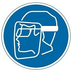 Face shield and eye protection